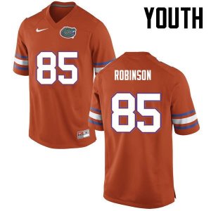 Youth Florida Gators #85 James Robinson NCAA Nike Orange Authentic Stitched College Football Jersey NSK3362AD